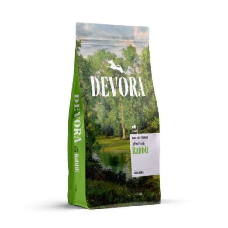 Hrana caini, Devora Dog Puppy & Junior Medium & Large Grain Free Monoprotein, Iepure, 7.5 kg (Hrana Uscata - Caini)