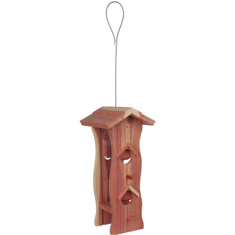 Hranitor Exterior Lemn 600 ml/12x29x14 cm Natural 55841