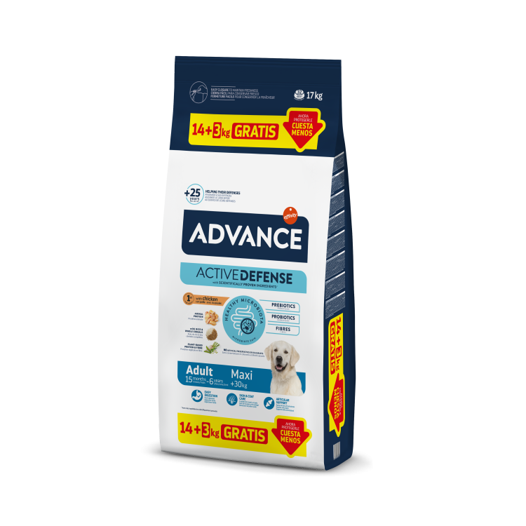 Hrana Uscata Caini, Advance Dog Maxi Adult, 14+3 kg (Hrana Uscata - Caini)