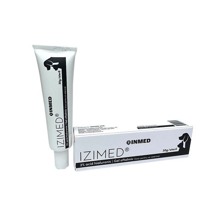 Izimed, gel oftalmic cu 2% acid hyaluronic pentru caini si pisici, 30 g (OTC)