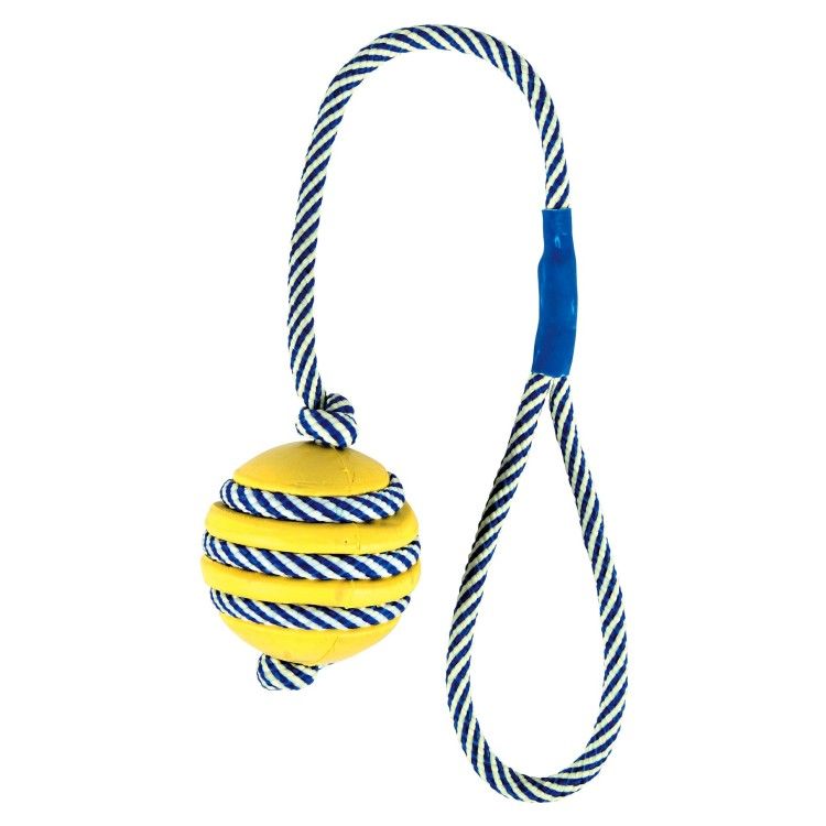 Jucarie Minge 5 cm Fosfor cu Sfoara 40 cm 34961 - galben