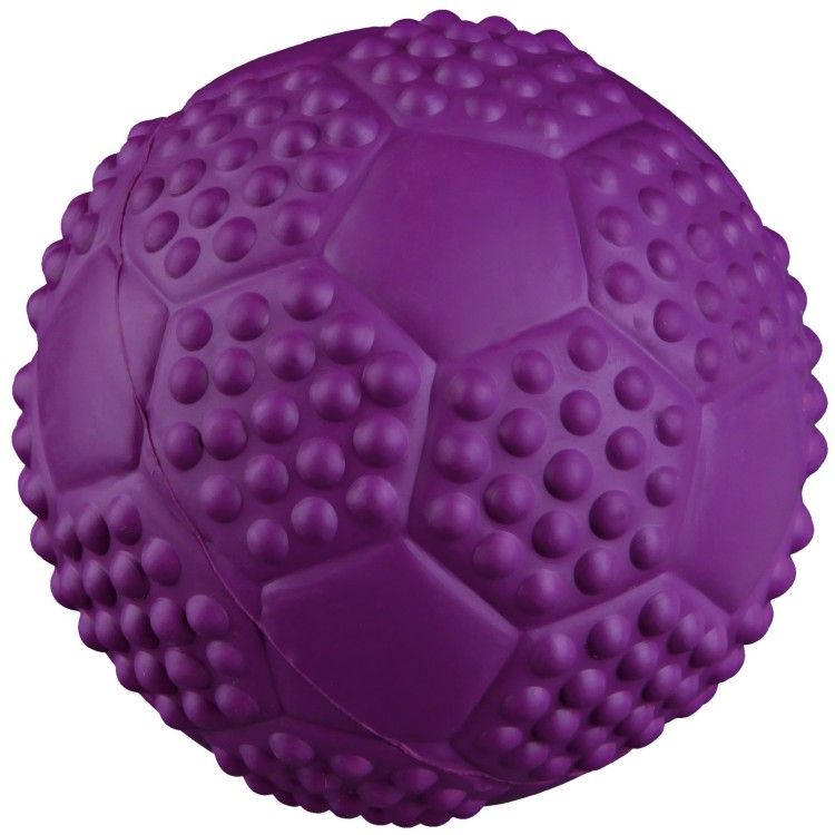 Jucarie Minge Cauciuc Natural 5.5 cm cu Sunet 34843 - mov