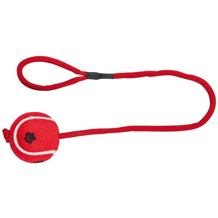 Jucarie Minge Tenis 6 cm cu Sfoara 50 cm 3479 - rosu