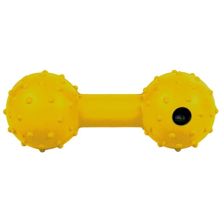Jucarie Os cu Clopotel Cauciuc Natural 12.5 cm 3335 - galben