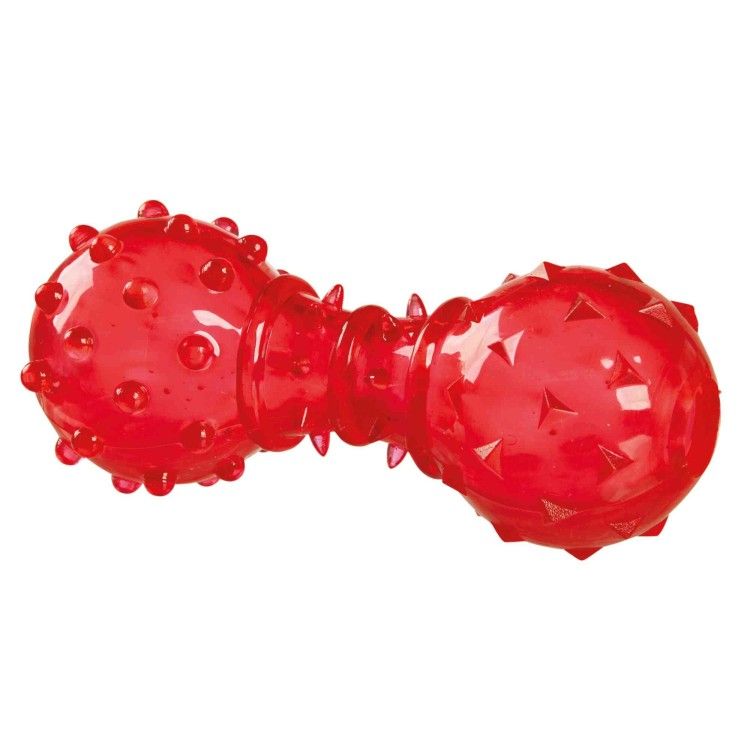 Jucarie Pentru Recompense TPR Dumbbell 12 cm 34930 - rosu