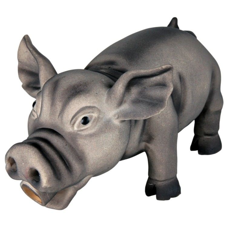 Jucarie Porc Latex cu Sunet Original 17 cm 35490 - gri