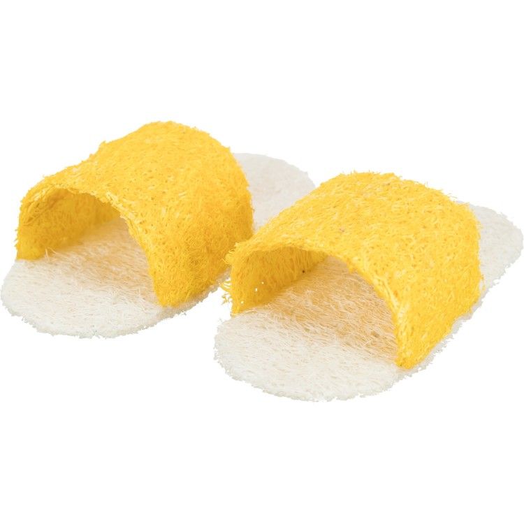 Jucarie sub forma de papuci pentru rozatoare 61944 - galben