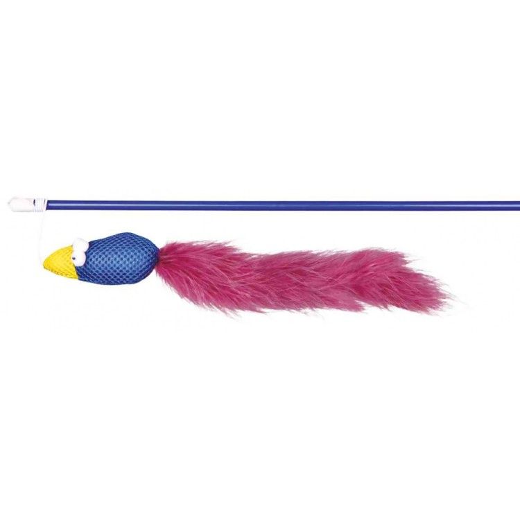 Jucarie Undita Trixie cu Pasare si Catnip pentru pisici 50 cm 45289