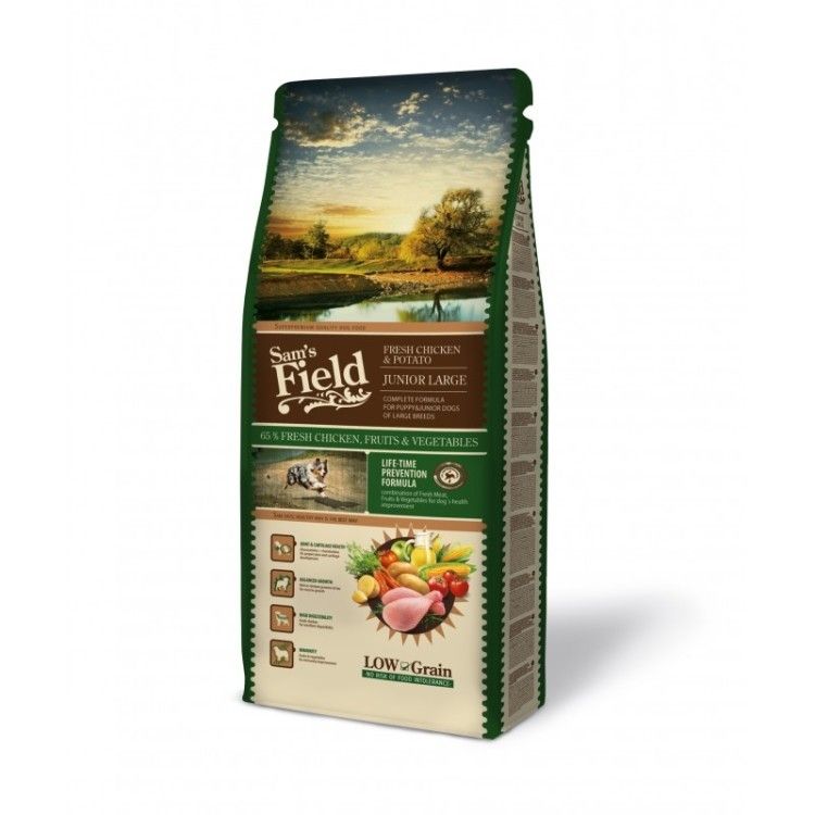 Sam´s Field Fresh Chicken & Potato Junior Large, 13 kg