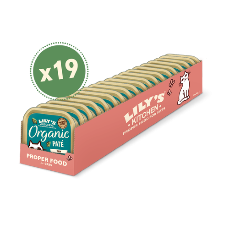 Lily's Kitchen Adult Organic Fish Wet Complete Cat Food 19x85 g
