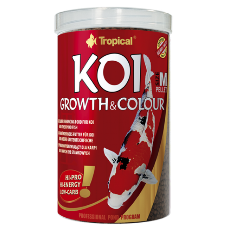 KOI Growth & Colour Pellet M Tropical Fish, 100 ml/ 320 g