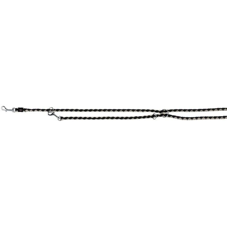Lesa Coarda Cavo Reglabila 2 m/12 mm Negru/Gri 14351