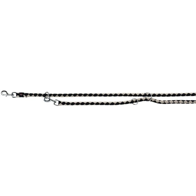 Lesa Coarda Cavo Reglabila 2 m/18 mm Negru/Gri 14361