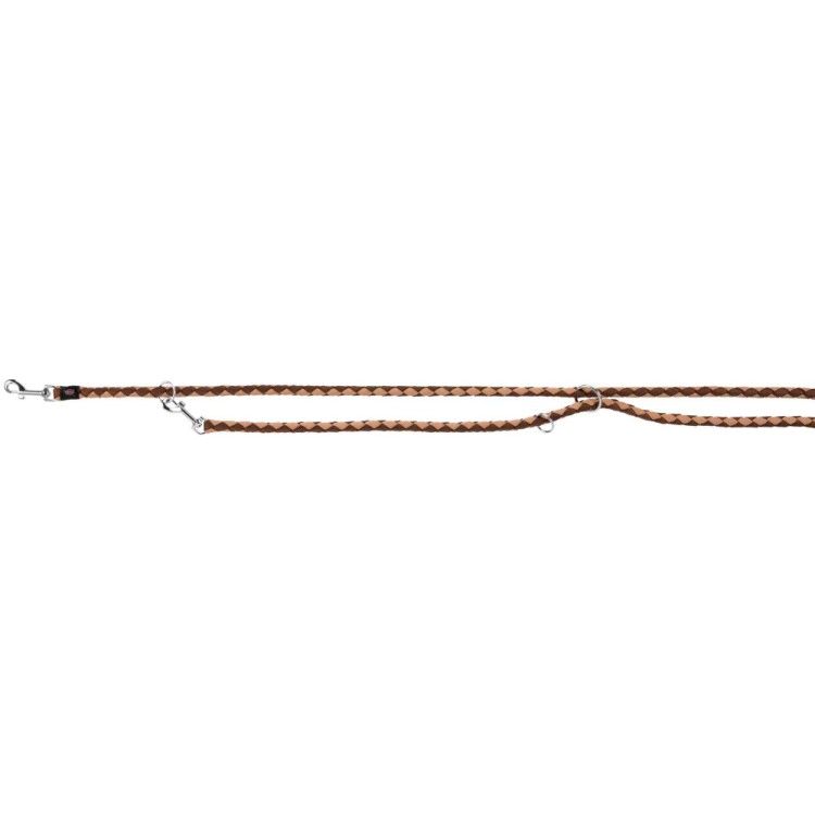 Lesa Coarda Cavo Reglabila2 m/12 mm Maro/Caramel 143515