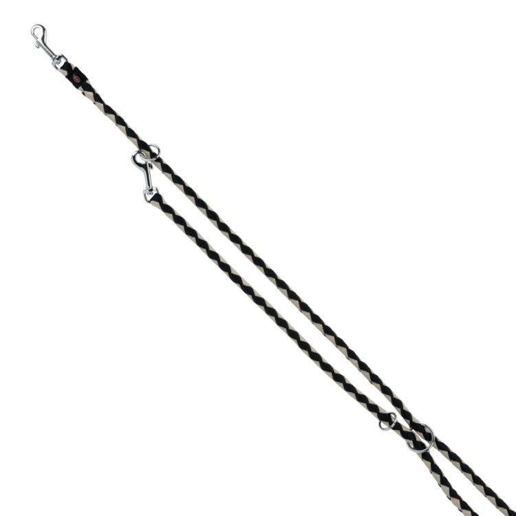 Lesa Coarda Cavo Reglabila 2 m/12 mm Negru/Gri 14351