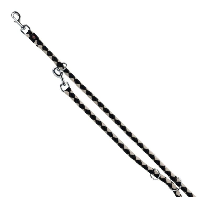 Lesa Coarda Cavo Reglabila 2 m/18 mm Negru/Gri 14361