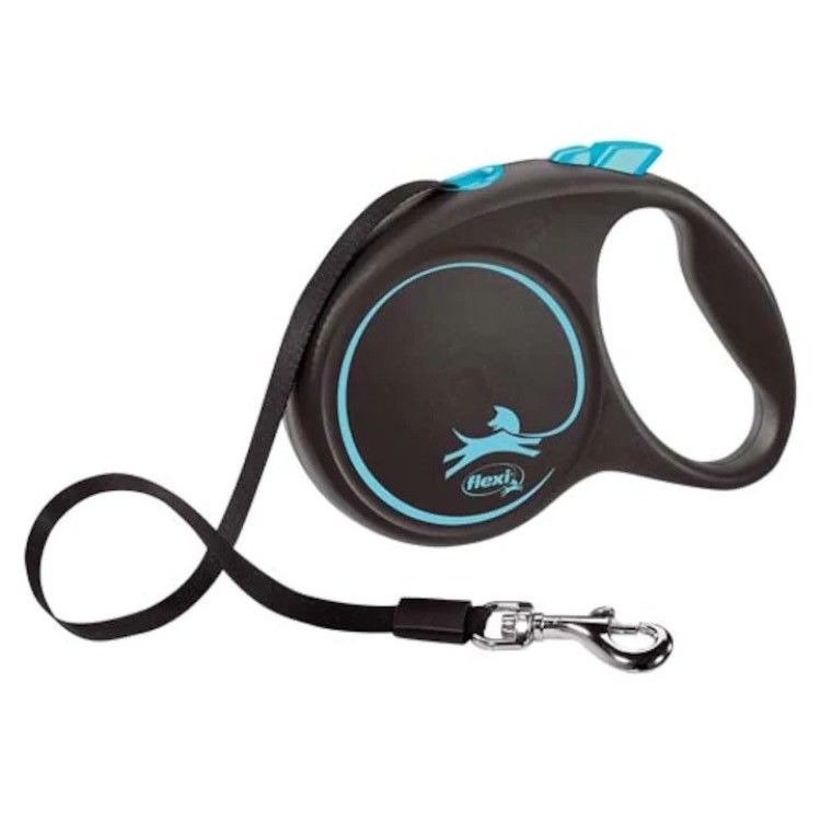 Lesa caini, Flexi, pana la 50 kg, marime L, 5 metri, albastru (Lese)