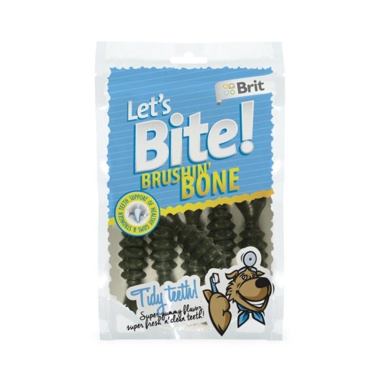 Brit Care Let's Bite Brush Bone, 90 g