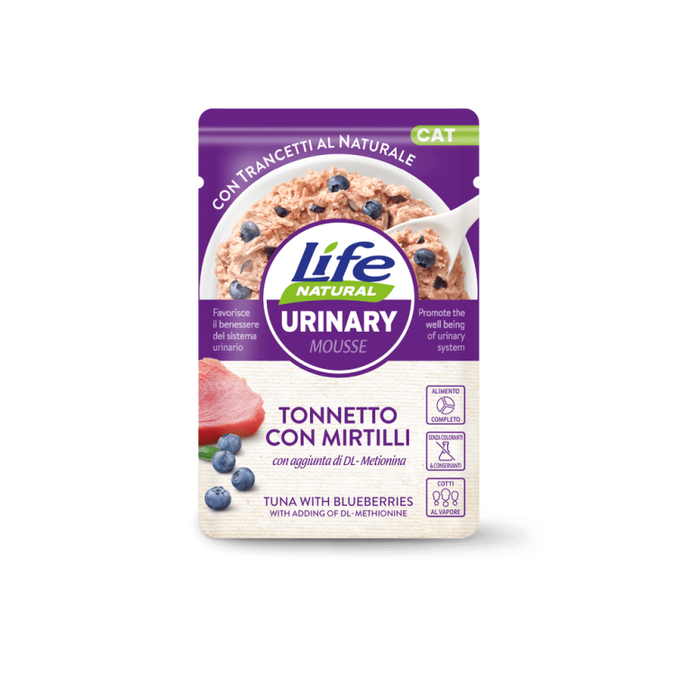 Hrana Umeda Pisici, Life Natural Urinary Mousse Ton si Afine, 70 g (Hrana Umeda - Pisici)