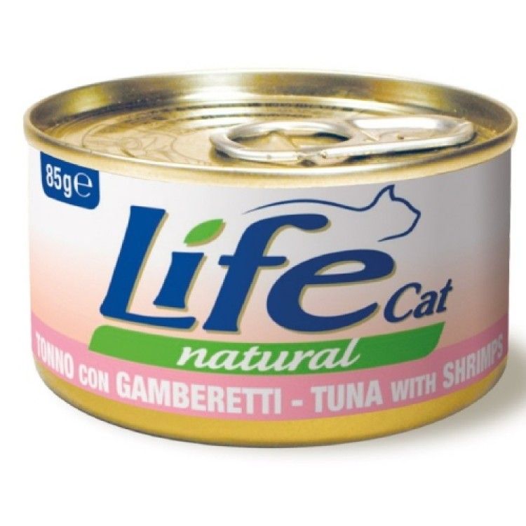 Hrana Umeda Pisici, Life Cat, Ton & Creveti, 85 g (Hrana Umeda - Pisici)