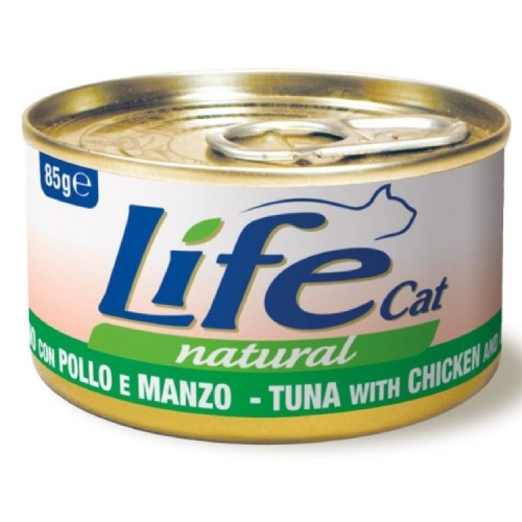 Hrana Umeda Pisici, Life Cat, Ton, Pui & Vita, 85 g (Hrana Umeda - Pisici)