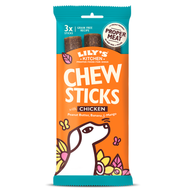 Lily's Kitchen Chew Sticks With Chicken For Dogs 3x120 g
