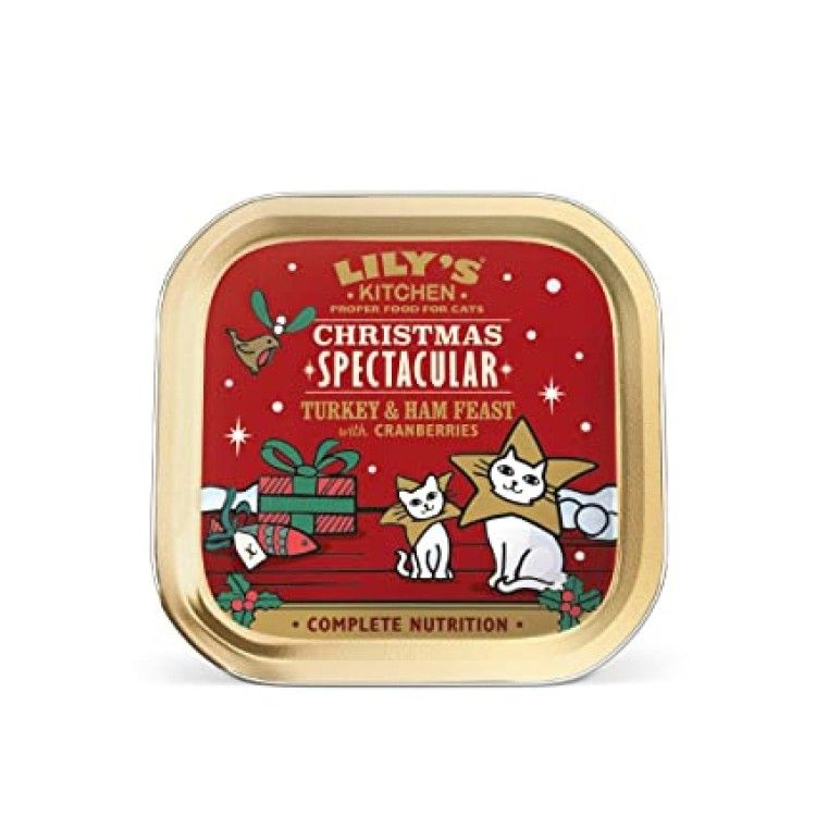 Lily's Kitchen Christmas Spectacular Turkey & Ham Pate Feast For Cats 85 g (Hrana Umeda - Pisici)