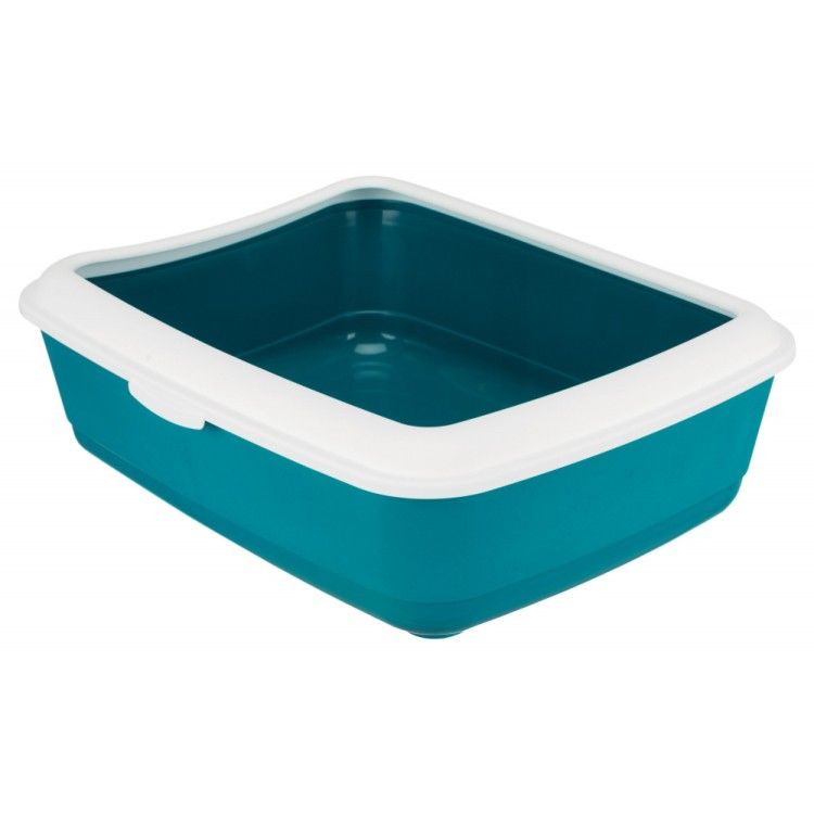 Litiera Classic cu Rama 37x15x47 cm Turcoaz/Alb 40316