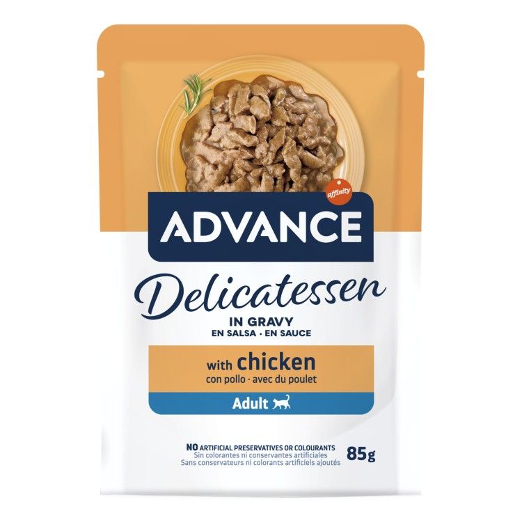 Hrana Umeda Pisici, Advance Cat Wet Delicatessen, Pui, 85 g (Hrana Umeda - Pisici)