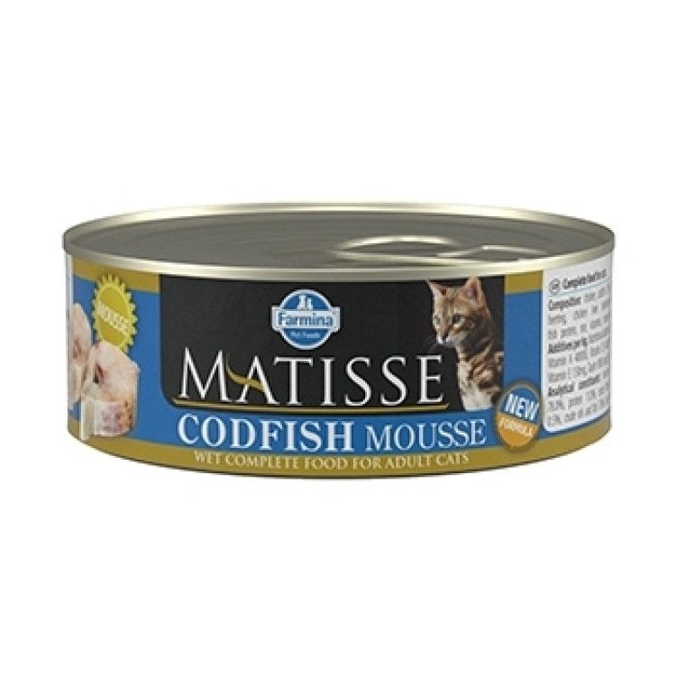 Matisse Cat Mousse Codfish Conserva, 85 g