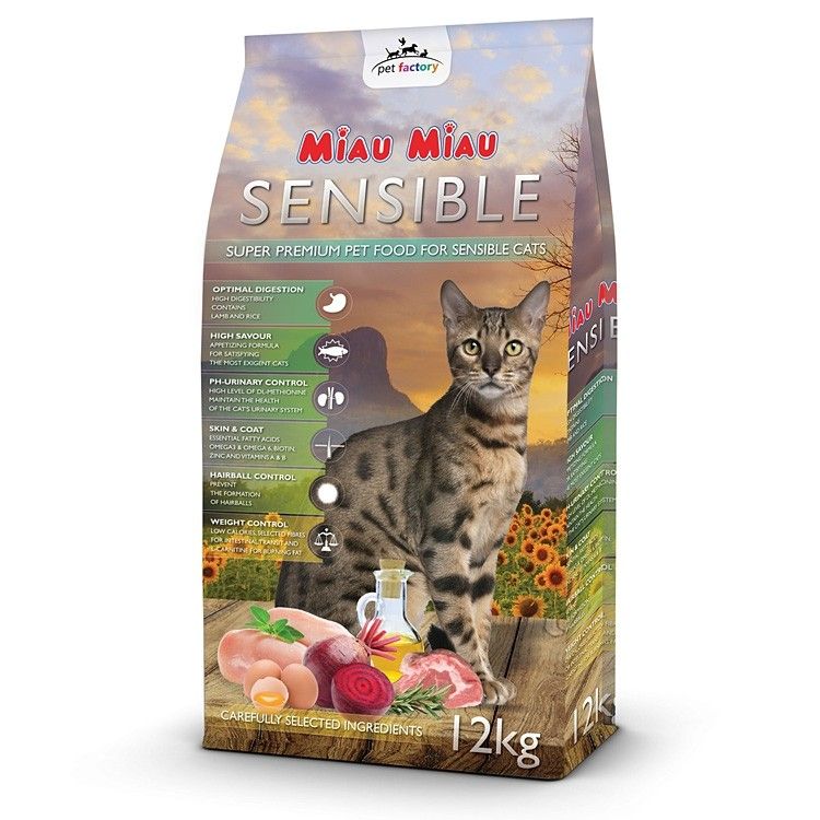 Hrana uscata pisici, Miau Miau, Sensible, 12kg