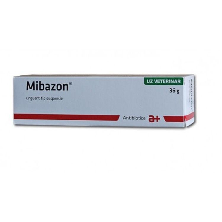 Mibazon 36 g - unguent cu antibiotic pentru caini si pisici