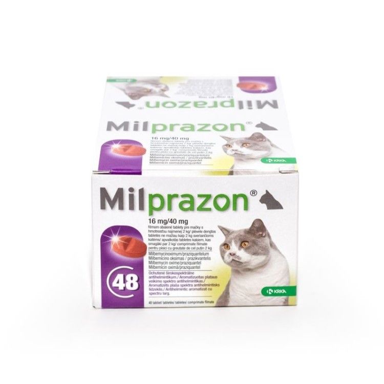 Milprazon Cat 16  40 mg (2 - 8 kg), 48 tablete