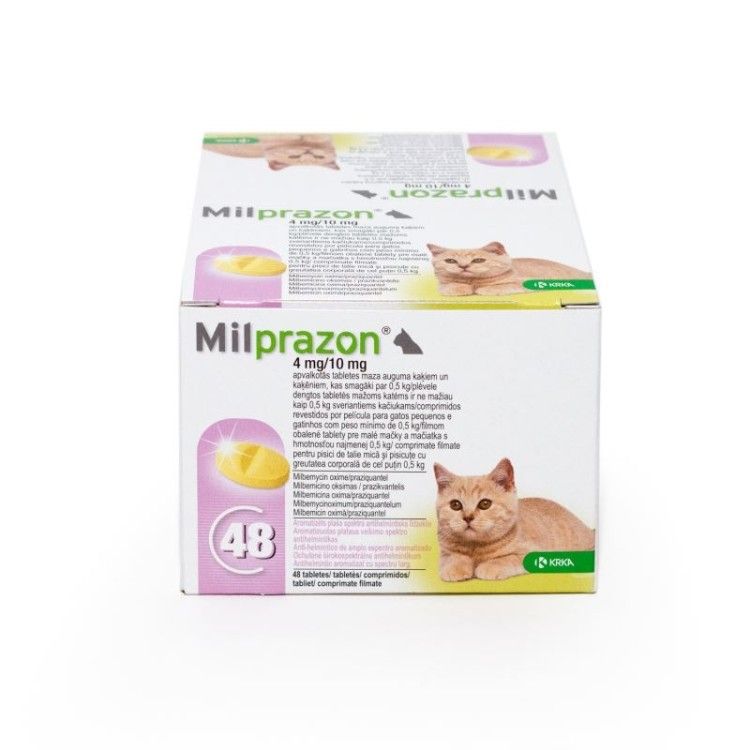 Milprazon Cat 4  10 mg ( 2 kg), 48 tablete