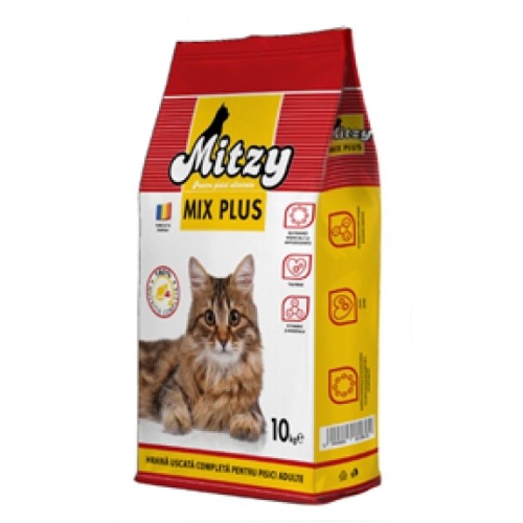 Hrana uscata pisici, Mitzy Mix Plus, 10 kg