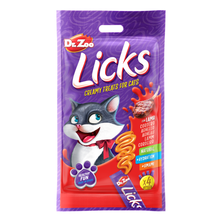 Dr Zoo Licks, recompense pisici, Miel, 4x15 g (Delicii - Pisici)