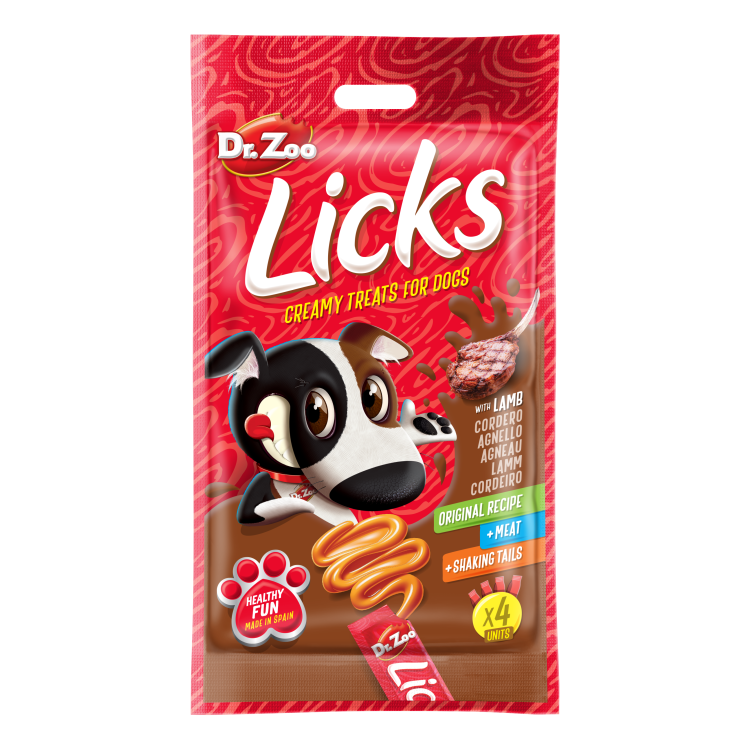 Dr Zoo Licks, recompense caini, Miel, 4x15 g (Delicii - Caini)