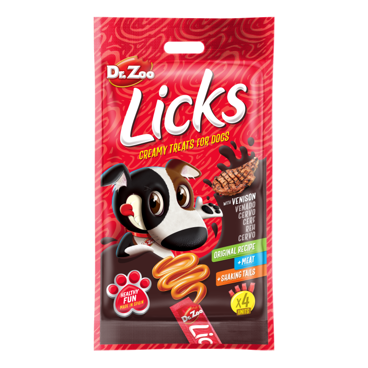Dr Zoo Licks, recompense caini, Vanat, 4x15 g (Delicii - Caini)