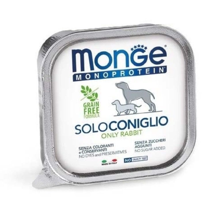 Hrana umeda caini, Monge Pate, Iepure, 150 g (Hrana Umeda - Caini)