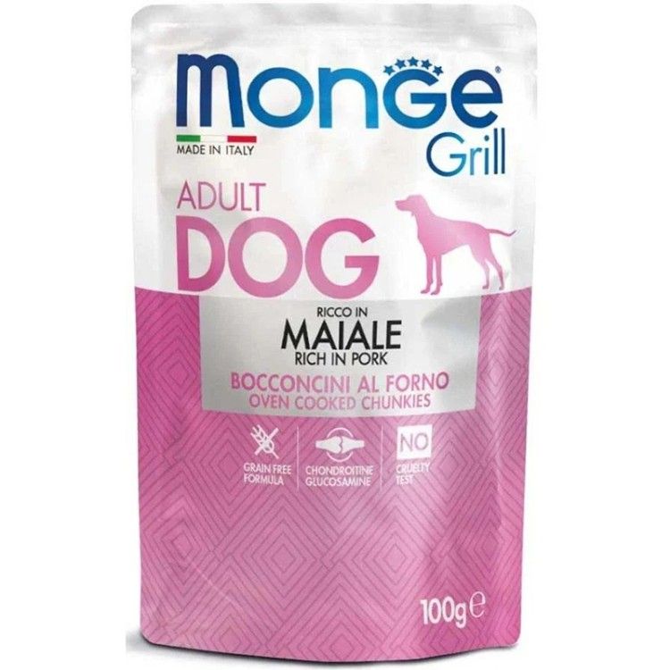 Monge Grill Adult Dog, Porc, 100 g