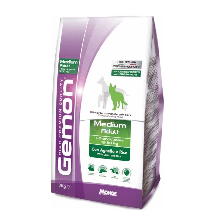 Gemon Adult Mediu - Miel si Orez - 15kg