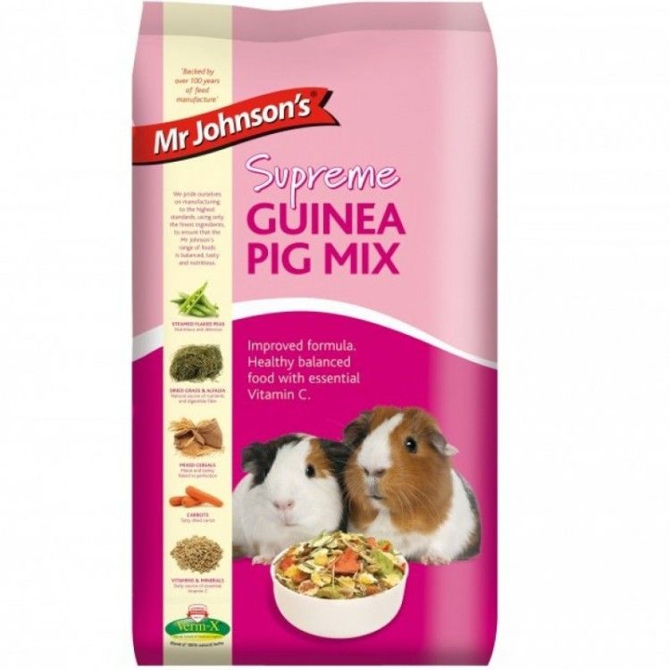 Mix pentru porcusorii de Guineea, Mr. Johnson`s Supreme Guinea Pig Mix, 15 kg