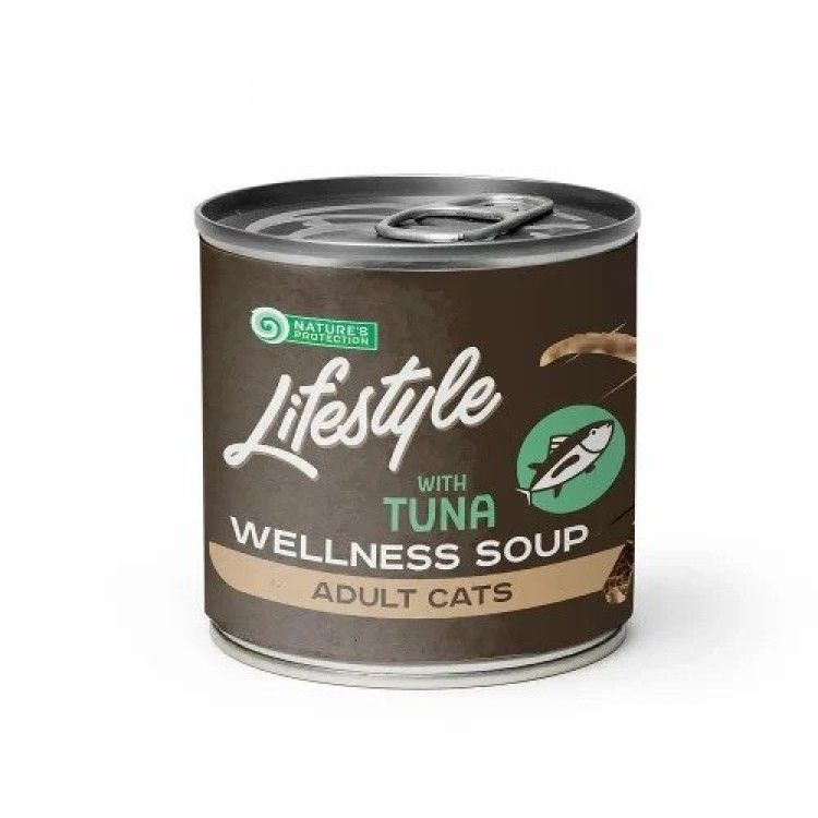 Nature's Protection Lifestyle Sensitive Digestion Cat Soup Tuna, 140 ml