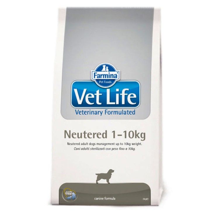 VET LIFE NATURAL DIET DOG NEUTERED 1-10kg 10 KG