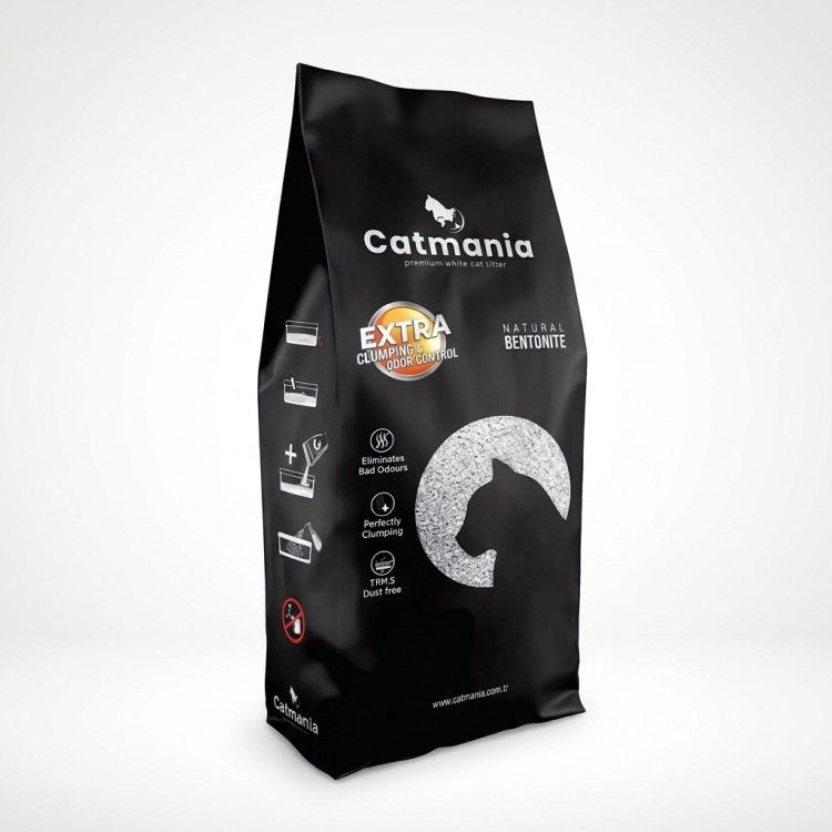 Nisip pentru Litiera Bentonita Catmania, White Natural, 5 L / 4.25 kg (Igiena - Pisici)