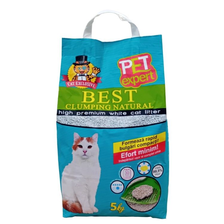 Nisip Pet Expert Clumping Natural, 5 L (Igiena - Pisici)