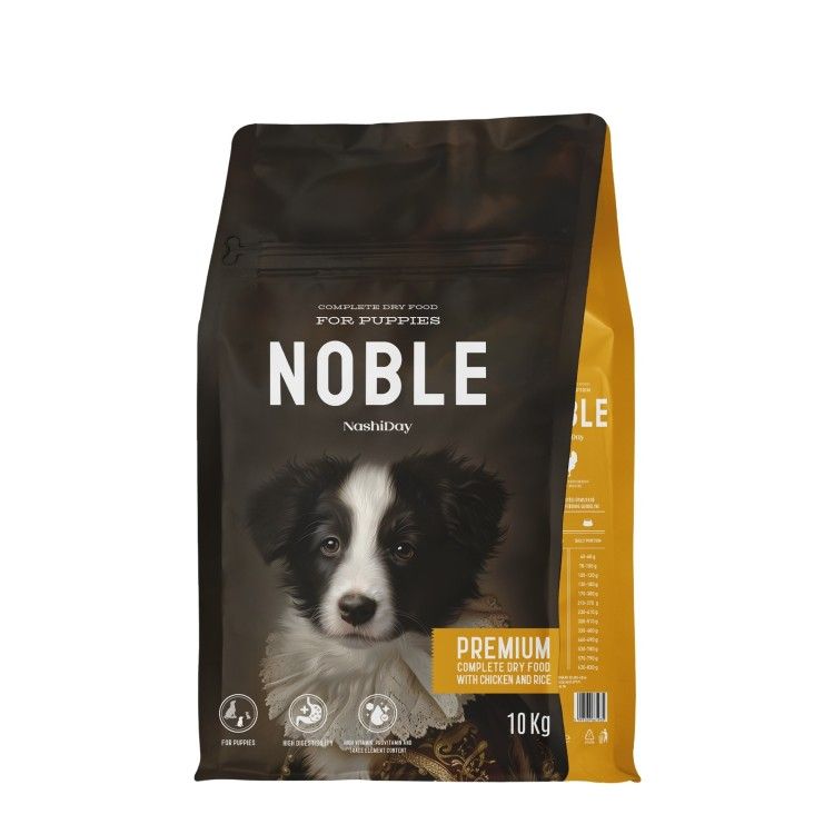 Hrana Premium Uscata Catei, NashiDay Noble, Pui si Orez, 10 kg (Hrana Uscata - Caini)