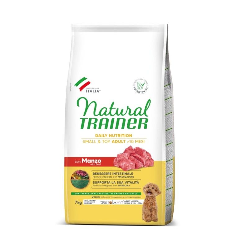 Hrana Uscata Caini, Natural Trainer, Adult Dog Mini & Toy, Pui, 7 kg (Hrana Uscata - Caini)
