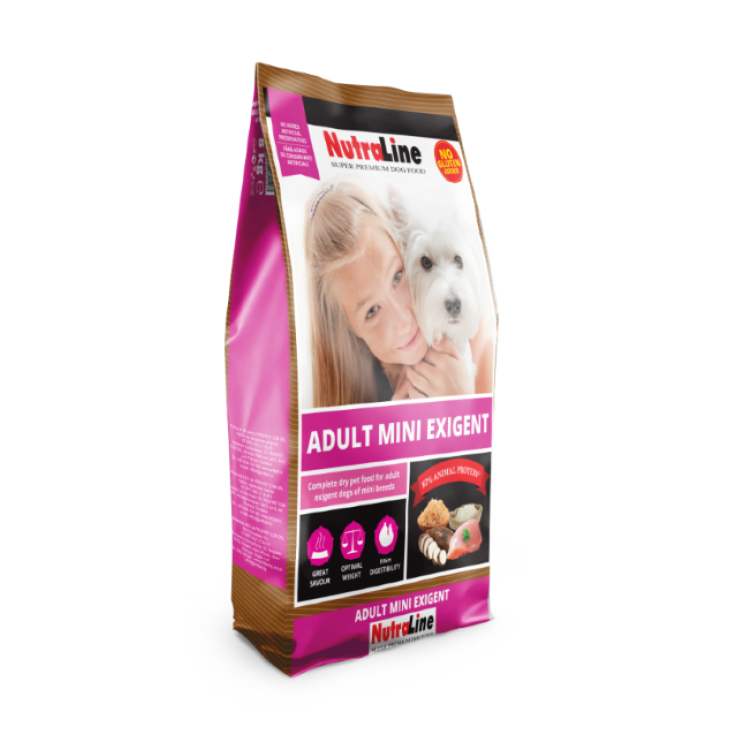 Hrana Uscata Caini, Nutraline Adult Mini Exigent, 8 kg (Hrana Uscata - Caini)