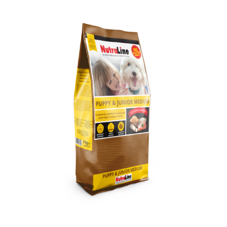 NUTRALINE CAINE PUPPY&JUNIOR MEDIU 12,5 KG